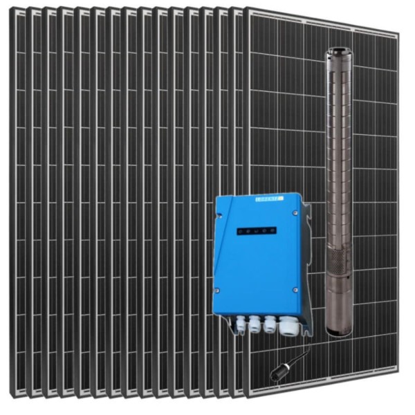 Kit pompage immergé solaire avec 16 panneaux