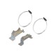 Kit support horizontal pour chemise de refroidissement 6"