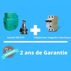 Garantie de la station pour eaux chargées Sanirel 420 Evo