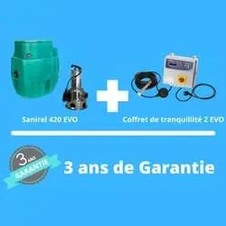 Garantie de la station de surface pour eaux chargées Sanirel 420 Evo