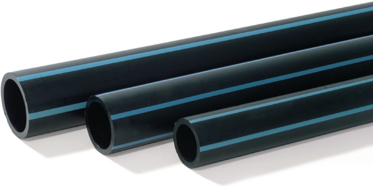 Description des tubes 100m PE Haute Densité à bande bleue