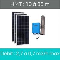 HMT : 10 à 35 m + Débit : 2,7 à 0,7 m3/h